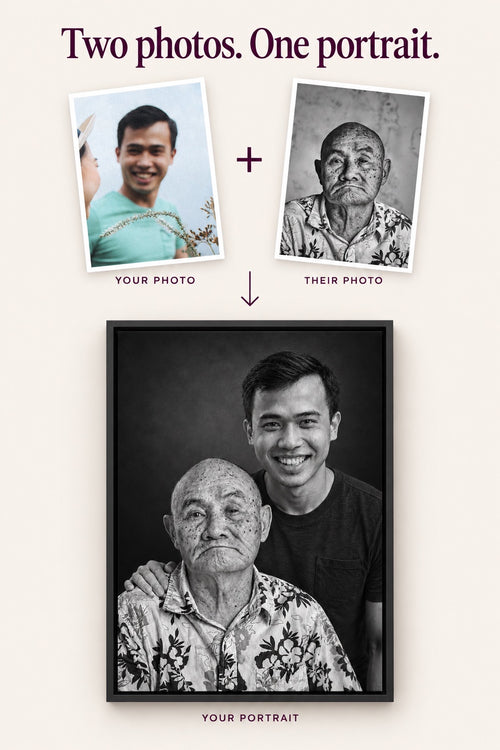 Digital memorial portrait